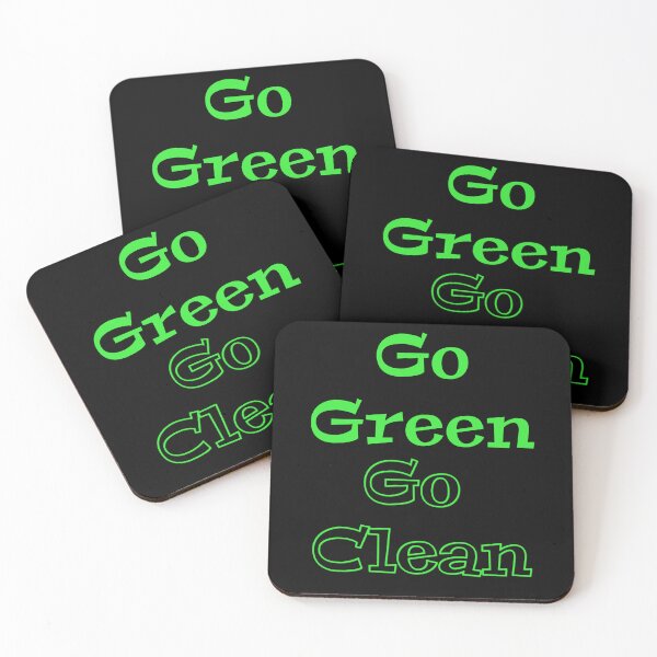 Item preview, go green go clean designed and sold by EuropeanPrints.