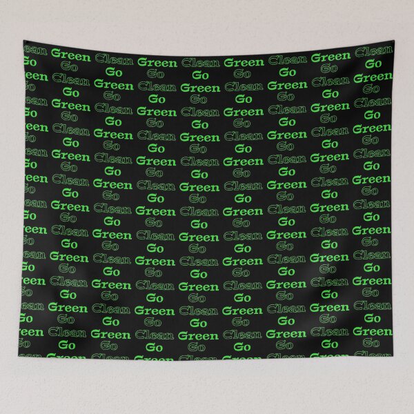Item preview, go green go clean designed and sold by EuropeanPrints.