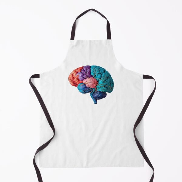 Item preview,  - Digital Brain Artwork Artistic Brain Illustration - Colorful Cognitive Science Art designed and sold by WatermelonPink.