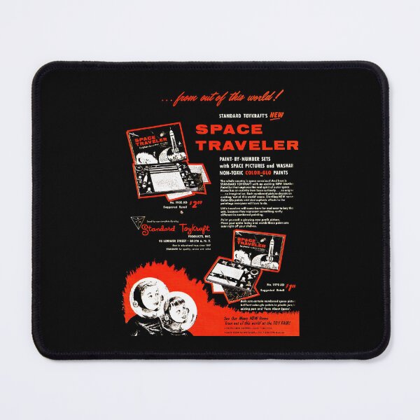 Item preview, SPACE TRAVELER - PAINT BY NUMBERS designed and sold by ThrowbackAds.