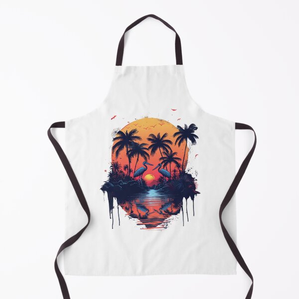 Item preview, Tropical Sunset and Wildlife Silhouette designed and sold by palmyst.