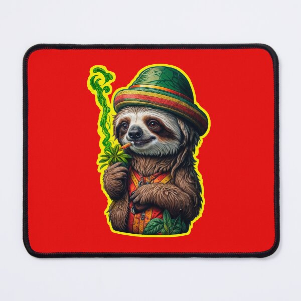 Item preview, Rastafarian sloth designed and sold by GreenKingShop.