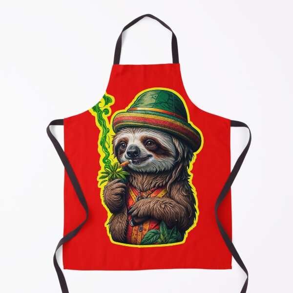 Item preview, Rastafarian sloth designed and sold by GreenKingShop.