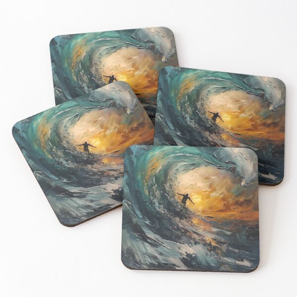 Item preview, Surfer Riding a Majestic Wave designed and sold by palmyst.