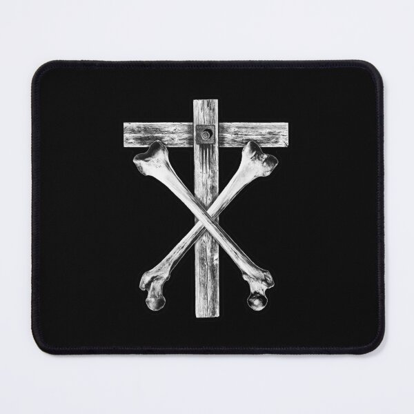 Item preview, Christian Death Cross and Bones (white) designed and sold by SPIFF....