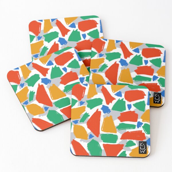 Item preview, Mosaic Pattern - Stone Tiles - Abstract Art - Colourful - Illustration designed and sold by katwuArt.