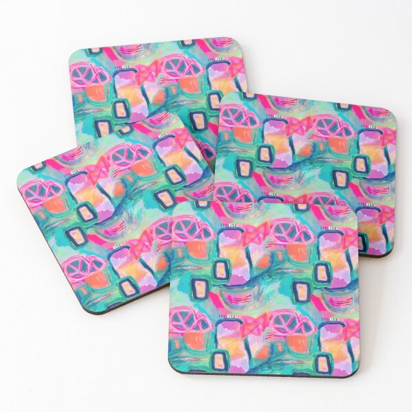 Item preview, 'Riad' colourful abstract pattern designed and sold by Amy Compton.