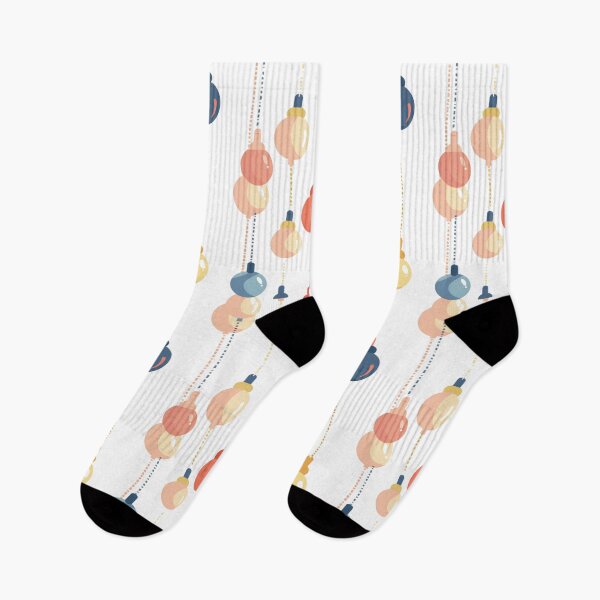 Item preview, Colorful Hanging Bulbs Pattern designed and sold by palmyst.