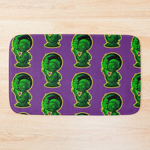 Item preview, Alien smoking weed designed and sold by GreenKingShop.