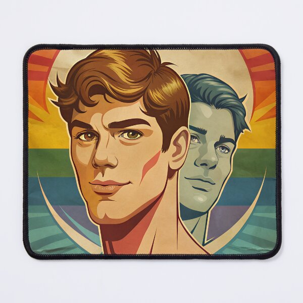 Artikelvorschau, Vintage Gay Pride Poster mit Regenbogenfahnenfarben entworfen und verkauft von PrideFlagMerch.