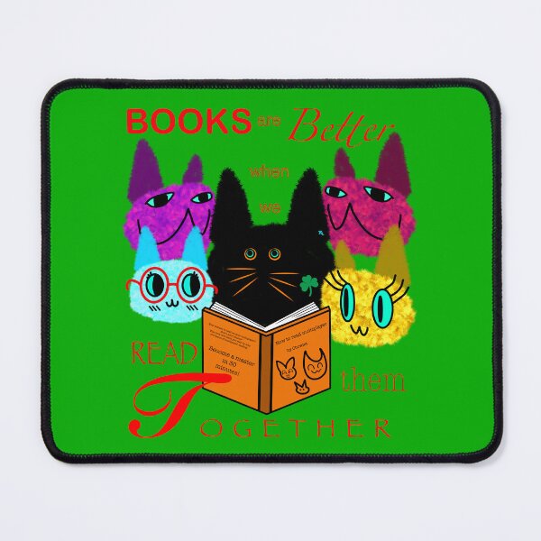 Item preview, Fuzzy Cats Reading Together designed and sold by chowlet.