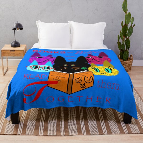 Item preview, Fuzzy Cats Reading Together designed and sold by chowlet.