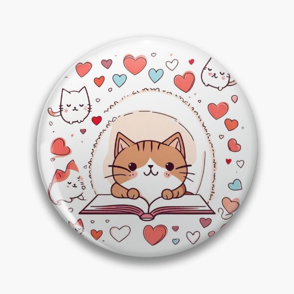 Item preview, Cat Romances Reading Hearts Cat With Heart Love Cat With Book Cute Cat Reading Book Funny Gifts For Cat Lovers Funny Gifts For Book Lovers Funny Gifts For Romances and Cat Lovers  designed and sold by MatthewViews.