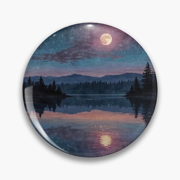 Artikelvorschau, Twilight Serenity: Eine kosmische Symphonie am Seeufer entworfen und verkauft von Animepic222.