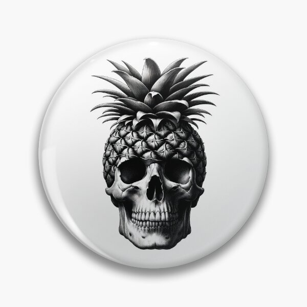 Item preview, Pineapple head skull designed and sold by Grav1n.