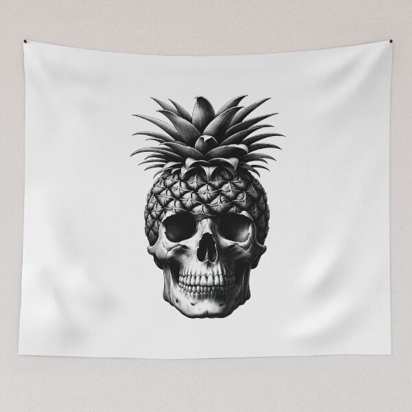 Item preview, Pineapple head skull designed and sold by Grav1n.
