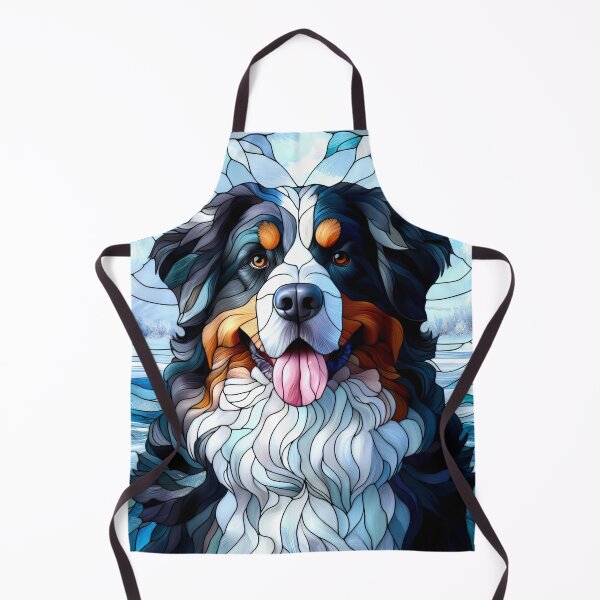 Item preview, Bernese Mountain Dog Frosty Stained Glass designed and sold by LazioJoe.