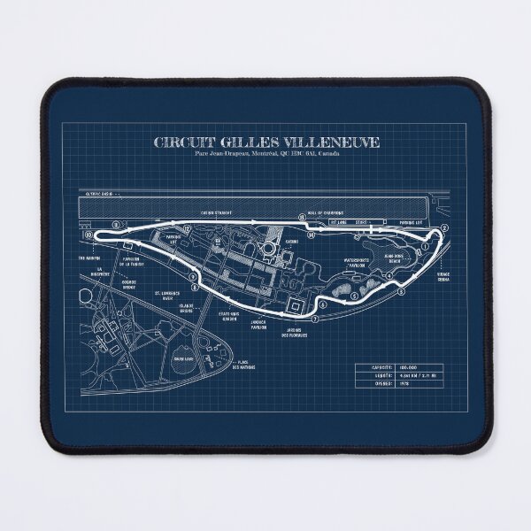 Item preview, Circuit Gilles Villeneuve (Navy) designed and sold by BGALAXY.