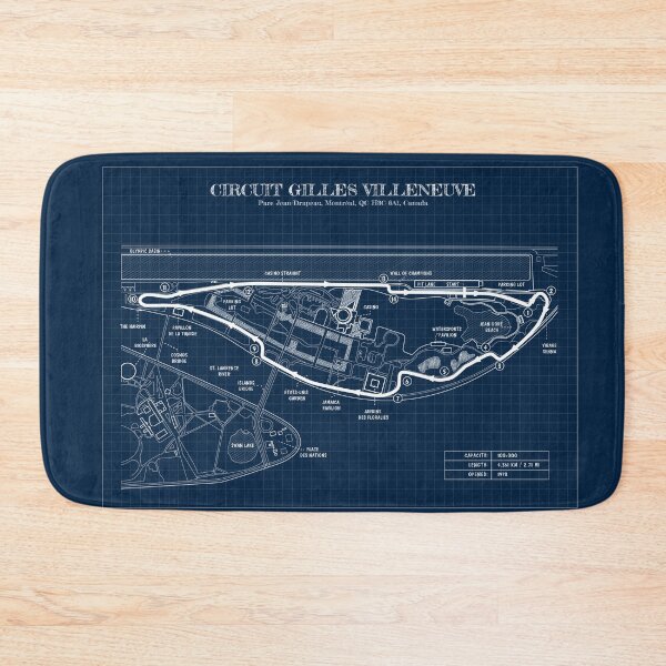 Item preview, Circuit Gilles Villeneuve (Navy) designed and sold by BGALAXY.