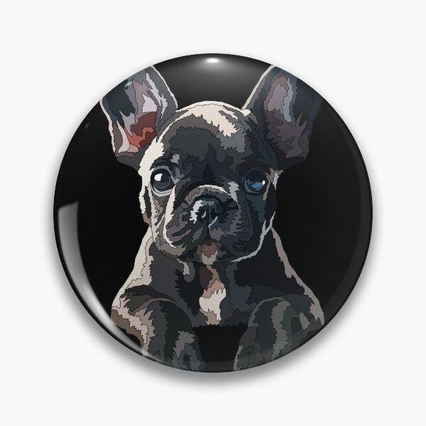Artikelvorschau, Schwarzer Frenchie-Welpe entworfen und verkauft von Just-Arts-4U.