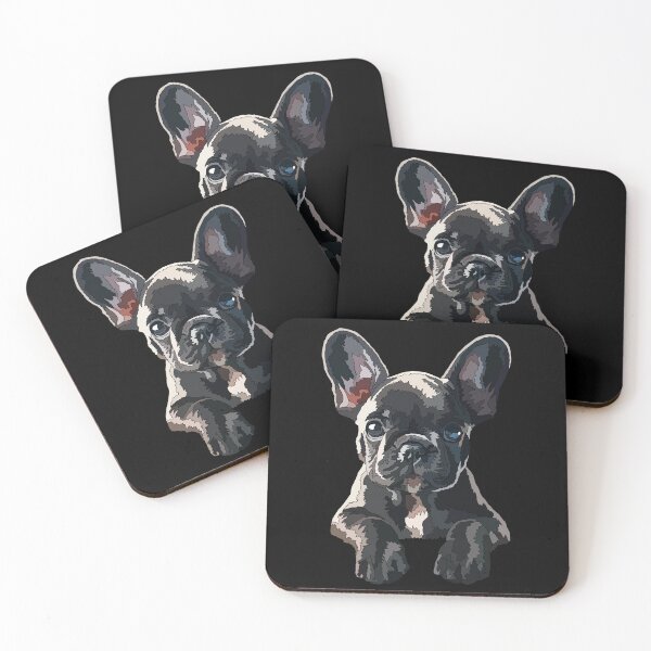 Item preview, Black Frenchie Puppy designed and sold by Just-Arts-4U.