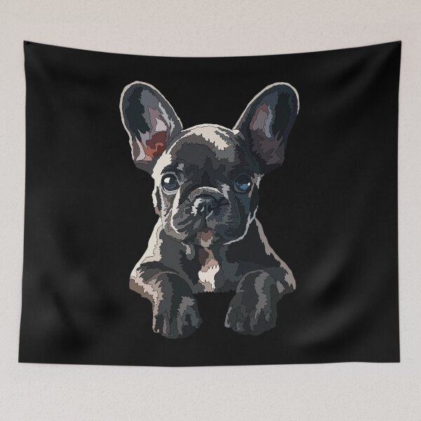 Item preview, Black Frenchie Puppy designed and sold by Just-Arts-4U.
