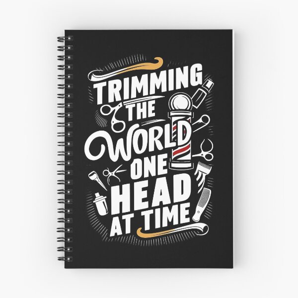 Item preview, Trimming The World: One Head At Time Barber Quote designed and sold by DomTeesHaven.