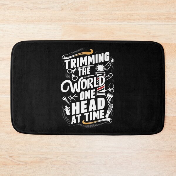 Item preview, Trimming The World: One Head At Time Barber Quote designed and sold by DomTeesHaven.