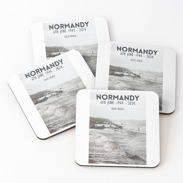 Item preview, Normandy Travel Poster - Gold Beach 1944-2024 D-Day. designed and sold by Paul Rowland.