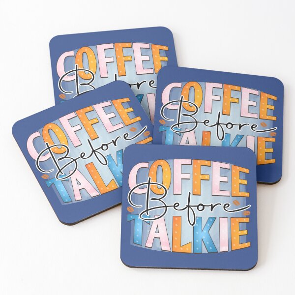 Item preview, Coffee Before Talkie designed and sold by MarigoldandLily.