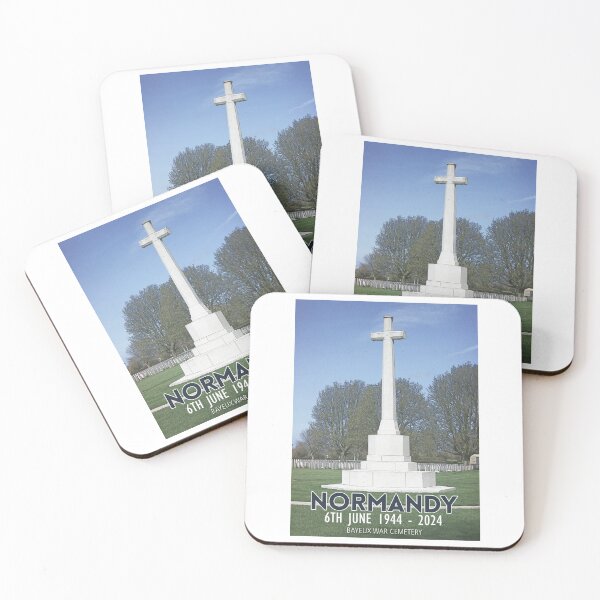 Item preview, Normandy Travel Poster - Bayeux War Cemetery 1944-2024 D-Day. designed and sold by Paul Rowland.