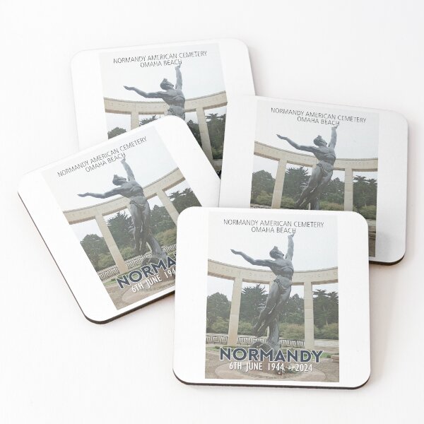 Item preview, Normandy Travel Poster - Normandy American Cemetery, Omaha Beach 1944-2024 D-Day. designed and sold by Paul Rowland.