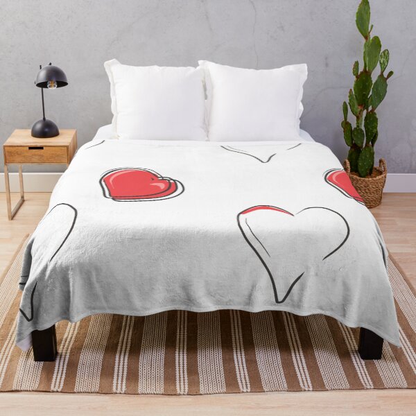 Item preview, Abstract Heart Sketch Pattern in Red and Black v2 | Phone case, Blanket, Cushion designed and sold by BuzzworthyShop.