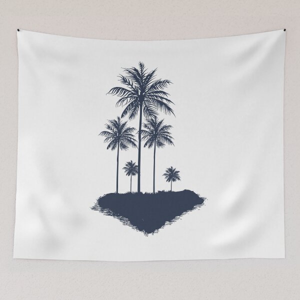 Aperçu de l'œuvre Îles aux palmiers Côte ouest créée et vendue par FleurDesign.