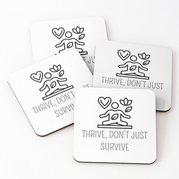 Artikelvorschau, Thrive Don't Just Survive Mental Health Design entworfen und verkauft von WicklTees.