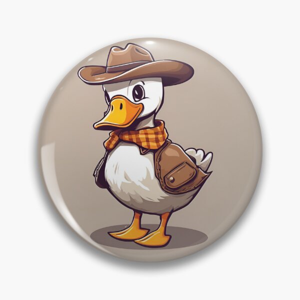 Item preview, Cowboy duck cute kawaii designed and sold by whoismomoexe.