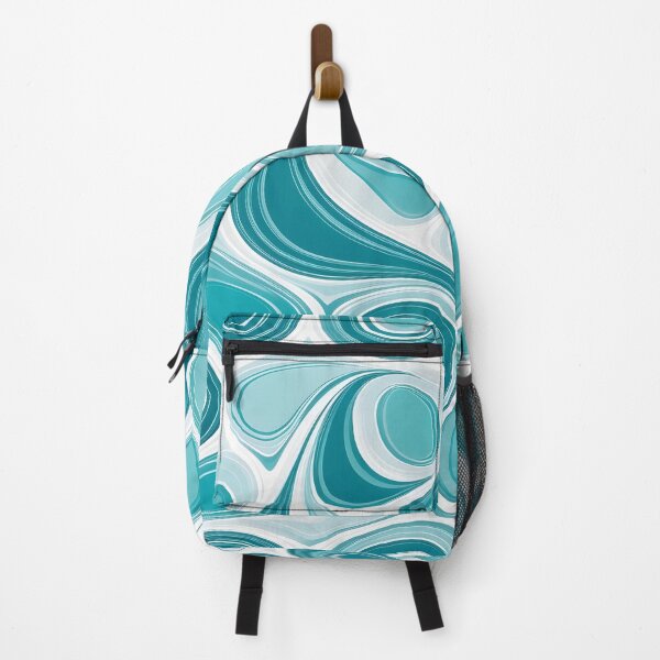 Item preview, Mid Century Modern Liquid Swirl,  Aqua designed and sold by Prints and Lifestyle.