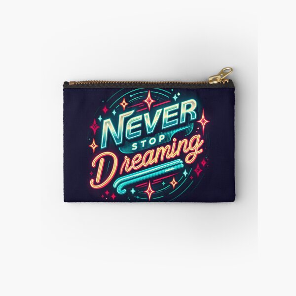 Item preview, Never Stop Dreaming, typography, retro designed and sold by maxmaj.