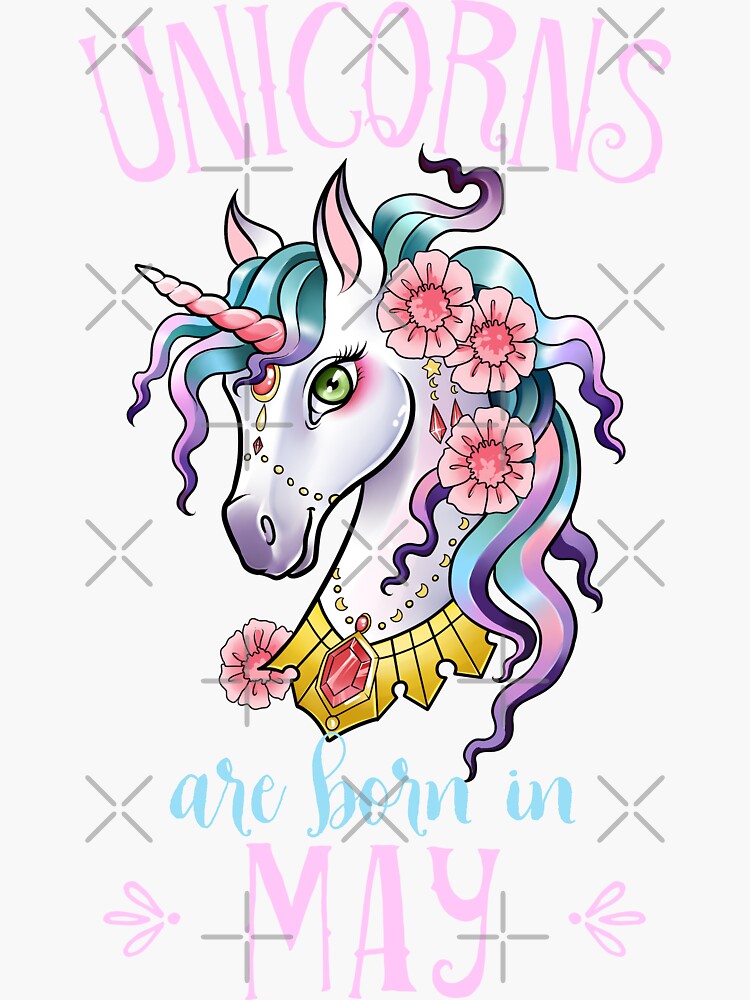 Unicorns Are Born In July T Shirt Unicorn Rainbow Birthday