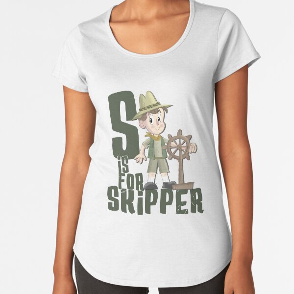 S is for Skipper Premium Scoop T-Shirt