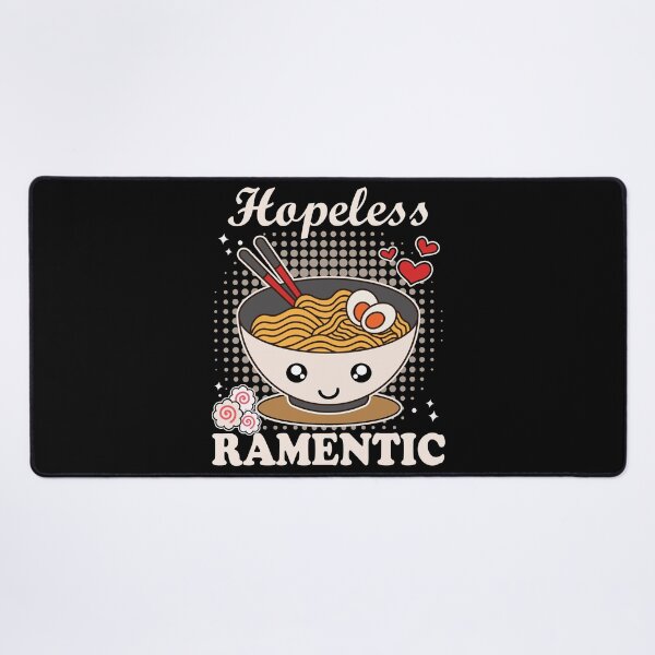 Item preview, Hopeless Ramentic | Cute and Funny Romantic Ramen Noodles - Black designed and sold by PearlMoonGrapes.