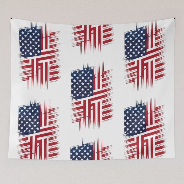 Item preview, Cool Modern Patriotic American Flag designed and sold by PlanetMarker.