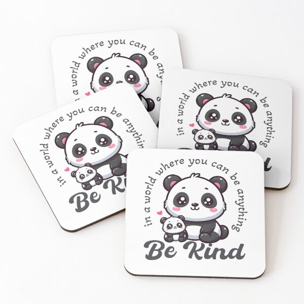 Item preview, cute panda with mommy be kind  designed and sold by ShawishArt.