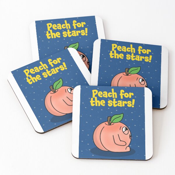 Item preview, Peach for the Stars Cartoon designed and sold by BeckiLamby.