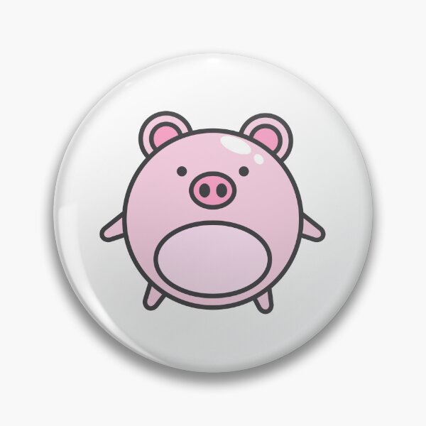 Item preview, Fat little pink pig stickers designed and sold by syamhnsb.