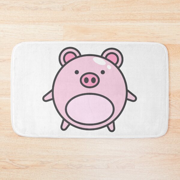 Item preview, Fat little pink pig stickers designed and sold by syamhnsb.