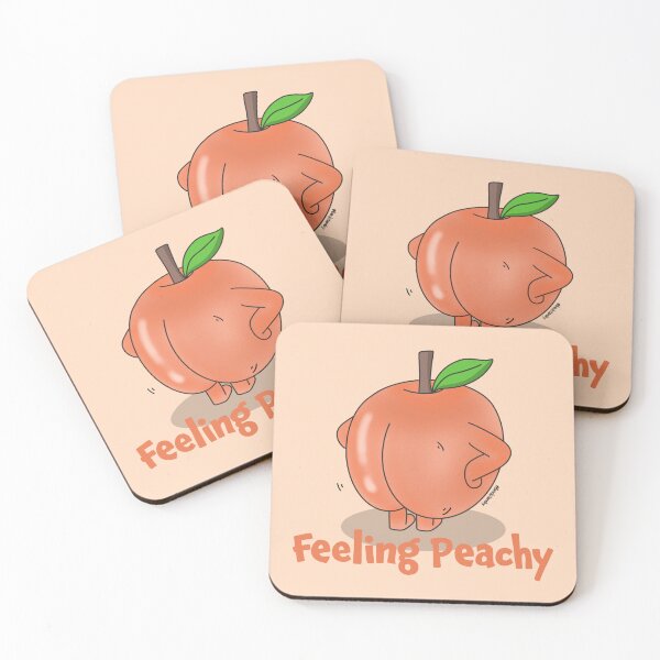 Item preview, Feeling Peachy Cartoon designed and sold by BeckiLamby.