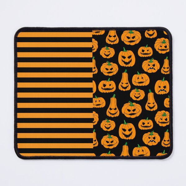 Item preview, Halloween Witch Stripes and Pumpkins Patterned designed and sold by HotHibiscus.