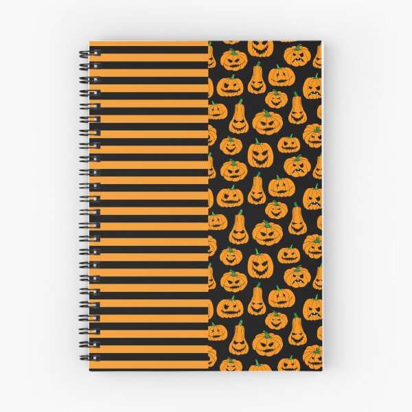 Item preview, Halloween Witch Stripes and Pumpkins Patterned designed and sold by HotHibiscus.