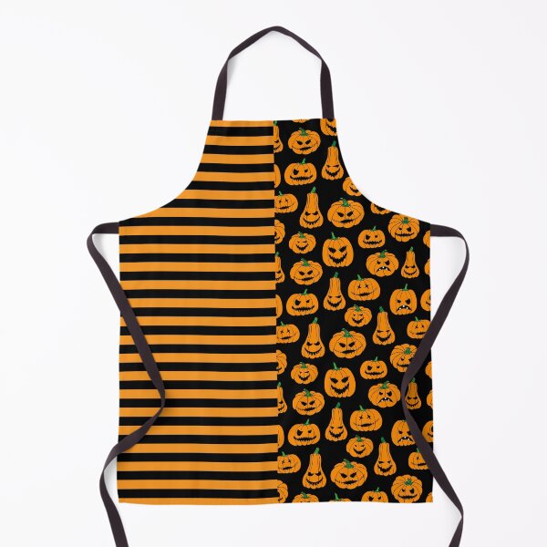 Item preview, Halloween Witch Stripes and Pumpkins Patterned designed and sold by HotHibiscus.